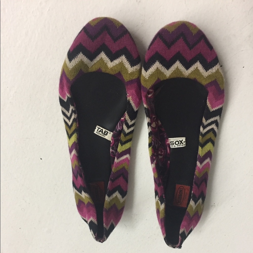 Missoni Flats Bright Fun Shoes. SZ 71/2
